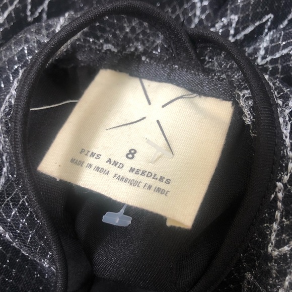 UO Pins & Needles Sheer Back Fit&Flare Dress - Picture 5 of 8